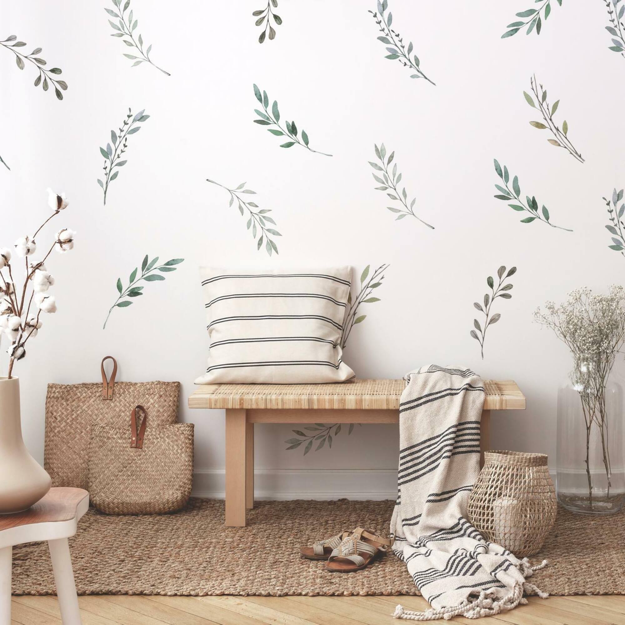 RoomMates Country Leaves Peel & Stick Wall Decals